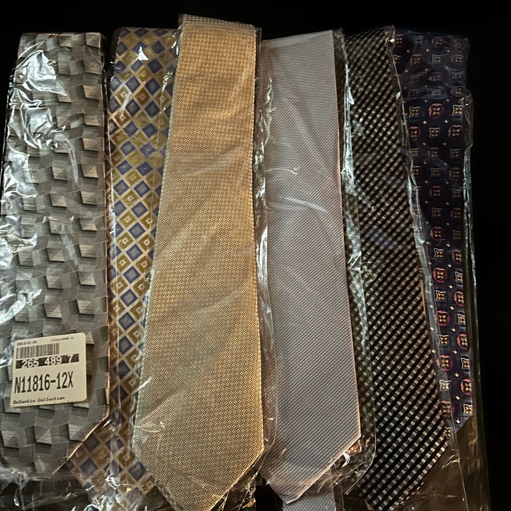 6 different ties brand new in package